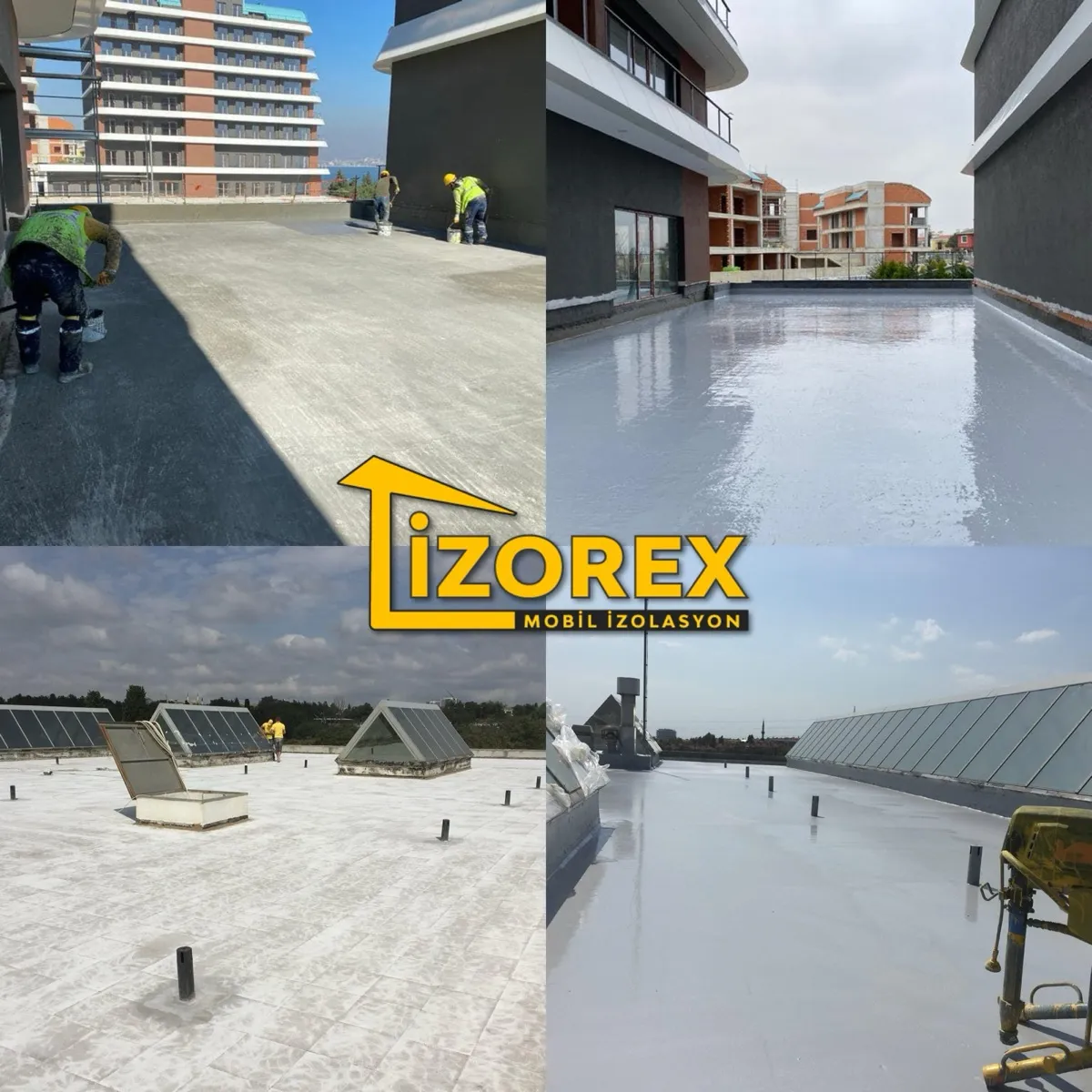 İzorex çatı/teras yalıtım uygulaması